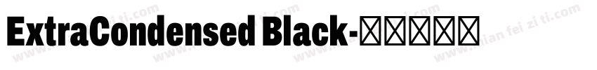 ExtraCondensed Black字体转换